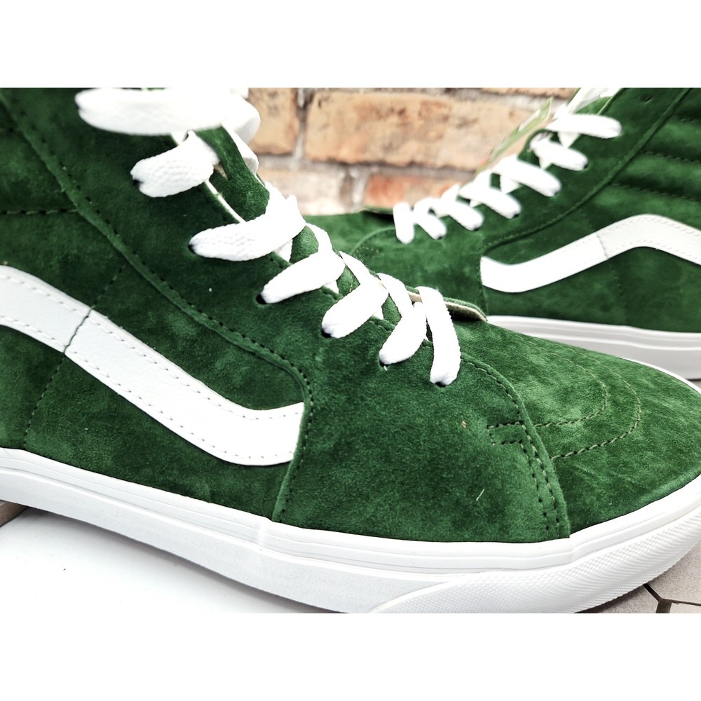Vans Sk8-Hi‎ Pig Suede Douglas Fir Green Size US 9.5 Men's New VN0007NSBXU Rare - Picture 2 of 13